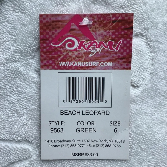 Kanu Surf Beach Leopard Tankini Set - Size 6 - Picture 6 of 6